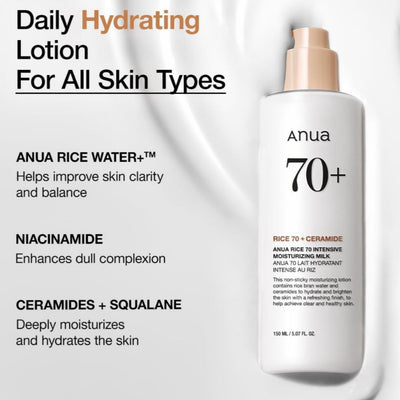 Anua Rice 70 Intensive Moisturizing Milk